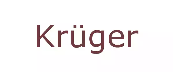 Producent Krüger