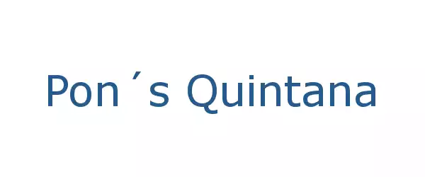 Producent Pon´s Quintana