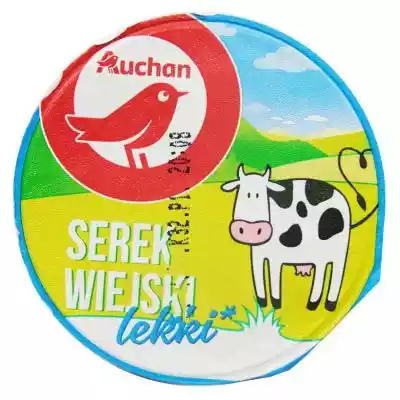 Auchan - Serek wiejski lekki Produkty świeże/Masło, mleko, nabiał, jaja/Twarożki, wiejskie