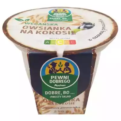 Pewni Dobrego - Wegańska owsianka na kok Podobne : Carrefour Bio Owsianka z chipsami kokosowymi 70 g - 846752