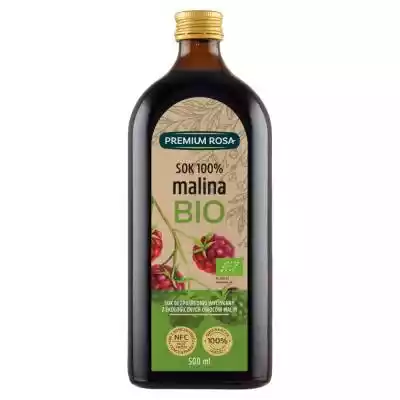         Premium Rosa                Produkt zawiera naturalnie występujące cukry.}                    sok bezpośrednio wyciskany z ekologicznych owoców malin            NFC nie z koncentratu            100 % gwarancja jakości                Malina bio. Rubus idaeus. Produkt pasteryzowany. 