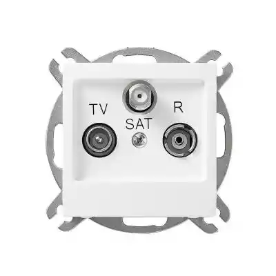 Gniazdo RTV/SAT końcowe IMPRESJA Ecru OS elektrycznosc
