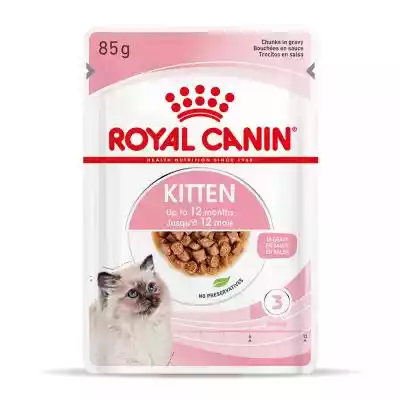 Royal Canin Kitten w sosie - 12 x 85 g Podobne : ROYAL CANIN Intestinal Gastro Low Fat - mokra karma dla psów dorosłych z nadwrażliwością układu pokarmowego  - 410 g - 91101