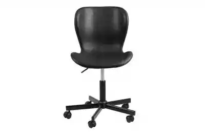 Krzesło obrotowe czarne ROTIO Podobne : Obrotowe krzesło biurowe, musztardowe, tapicerowane tkaniną - 503511