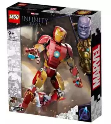 LEGO Marvel Figurka Iron Mana 76206Poczuj się jak Tony Stark i zbuduj własną zbroję Iron Mana! Można ją przesuwać i ustawiać zupełnie jak prawdziwą,  więc nada się do odgrywania pełnych akcji przygód z życia superbohatera. Po zakończonej misji odłóż ją na miejsce,  by każdy mógł ją podziwi