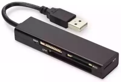 Wymiary [W x S x G]: 13 x 90 x 24 mm
Kolor: Czarny
Wyposażenie: - Uniwersalny czytnik kart USB 2.0,  4-portowy- Instrukcja obsługi
Interfejs: USB 2.0
Typ czytnika: Compact Flash
Odczytywane standardy kart: CF,  Memory Stick (MS),  MicroSD (TransFlash),  MicroSDHC,  SD
Liczba portów: 4
Funk
