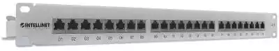 Intellinet 720014 panel krosowniczy 1U 7 Podobne : Intellinet 408332 gniazdko elektryczne 2 x RJ-45 Biały 408332 - 400784