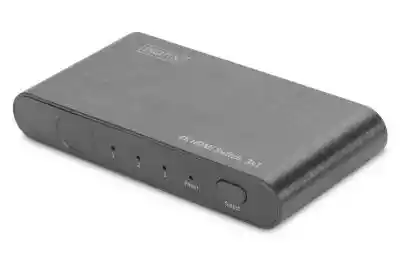 Przełącznik 4K HDMI 2.0,  3x1 UHD 4K2K/60 Hz,  Full 3D,  High Speed HDMI,  Obudowa aluminiowa,  czarna,  Odkryj pełny potencjał UHD obsługa 4K2K (60 Hz) Wygodna zmiana do 3 źródeł HDMI,  bez konieczności irytującego przełączania Odkryj pełny potencjał UHD obsługa 4K2K (60 Hz) Rozdzielczośc