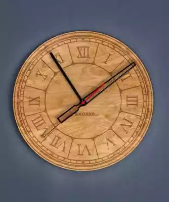 Dekoracyjny, drewniany zegar na ścianę - Podobne : Dekoracyjny, drewniany zegar na ścianę - Classic 2 - Orzech Orzech - 17079