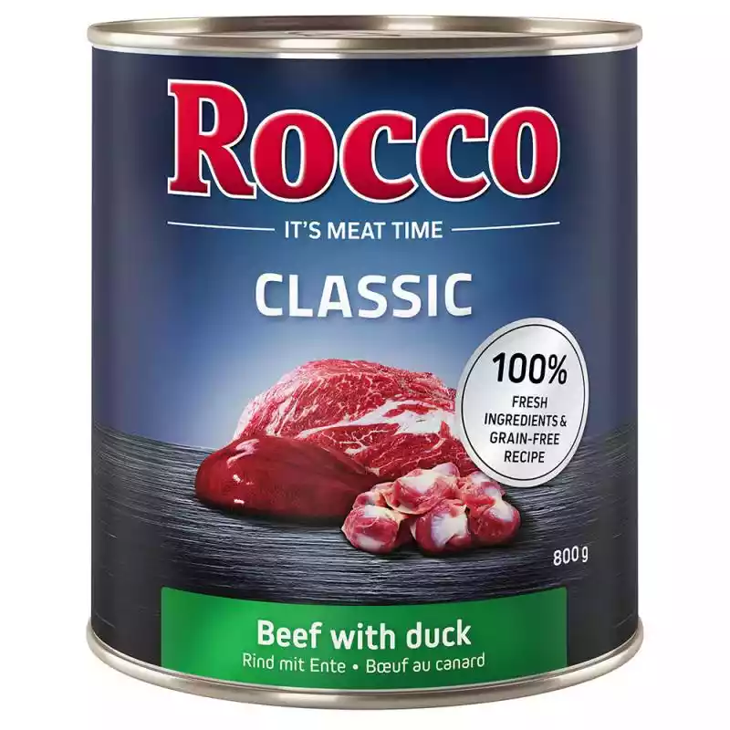 Rocco Classic, 6 x 800 g - Wołowina i kaczka Rocco ceny i opinie