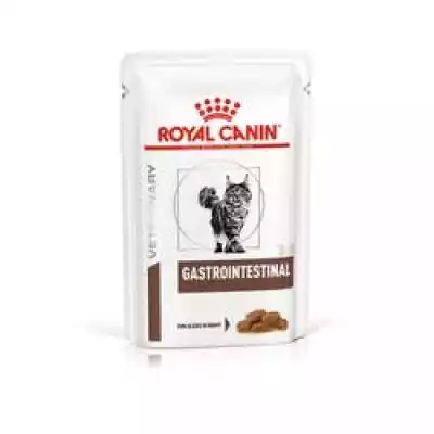 Royal Canin Gastrointestinal saszetka - mokra karma dla kota Royal Canin Gastrointestinal saszetka - produkt od Royal Canin. Marka od kilkudziesięciu lat specjalizuje się w wytwarzaniu pokarmów dla zwierząt domowych. Bez wątpienia tak ogromne doświadczenie pozwala tworzyć produkty oparte n