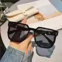 El Contente Zewnętrzne nieregularne kwadratowe okulary przeciwsłoneczne Ochrona uv Okulary samochodowe dla kobiet A