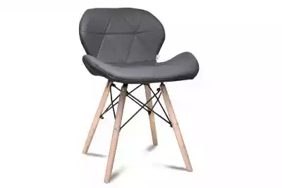 Skandynawskie krzesło na drewnianym stel Meble tapicerowane > Krzesła