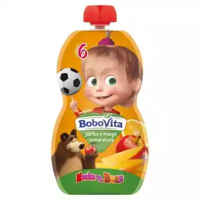 BoboVita Mus jabłko z mango i pomarańczą Podobne : BoboVita Moja Pierwsza Kaszka mleczno-ryżowa banan po 4. miesiącu 230 g - 841891