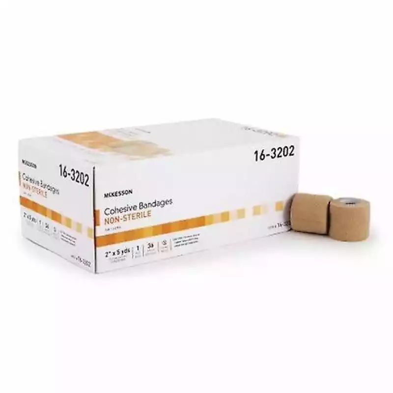 McKesson Cohesive Bandage, 2 cale x 5 jardów, opalenizna, obudowa 36 (opakowanie 2 sztuk)  ceny i opinie