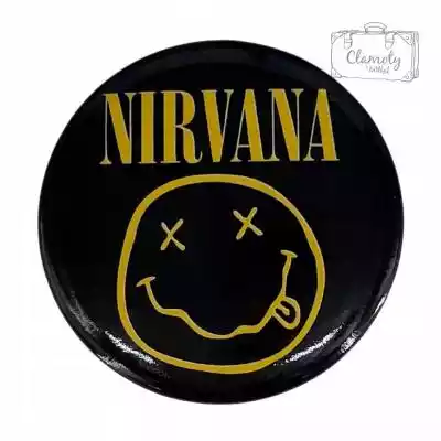 Przypinka Metalowa Metal Okrągła Nirvana Podobne : Przypinka do klapy, Basquiat - 3148