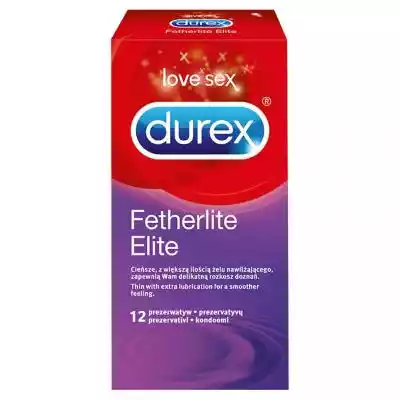 Durex - Fetherlite Elite prezerwatywy z  Podobne : Durex Intense Orgasmic Prezerwatywy 3 sztuki - 880332