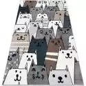 Dywany Rugsx  Dywan FUN Gatti dla dzieci, koty, kotki multi kolo 120x170 cm