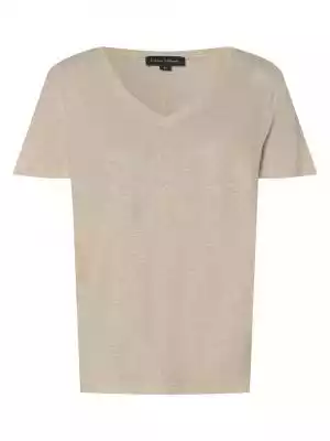 Niezbędny element garderoby na ciepłą pogodę: swobodny T-shirt marki Franco Callegari z mieszanki wiskozy i lnu.