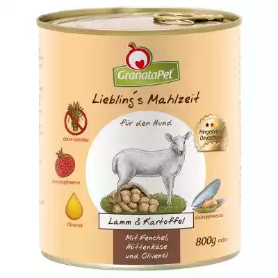GranataPet Liebling's Mahlzeit karma dla Podobne : Pakiet GranataPet Liebling's Mahlzeit, 12 x 800 g - Wołowina & bażant z ziemniakami, szpinakiem i olejem ostowym - 341325