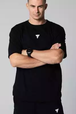 Czarny T-Shirt Męski Basic T-Shirt Overs wear