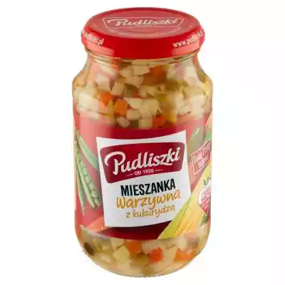 Pudliszki Mieszanka warzywna z kukurydzą Podobne : Mieszanka warzyw do taco w sosie pomidorowym (puszka) BIO 400 g - Rapunzel - 303088