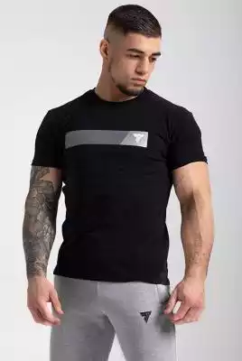 Czarny T-Shirt Męski Basic Tshirt 134 T  Trec Wear 2022 - kolekcja męska