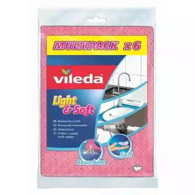 Ściereczki VILEDA Light&Soft Podobne : Rękawiczki gumowe VILEDA Simple 170900 (rozmiar S/M) - 1449446