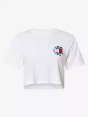 Tommy Jeans - T-shirt damski, biały Kobiety>Odzież>Koszulki i topy>T-shirty