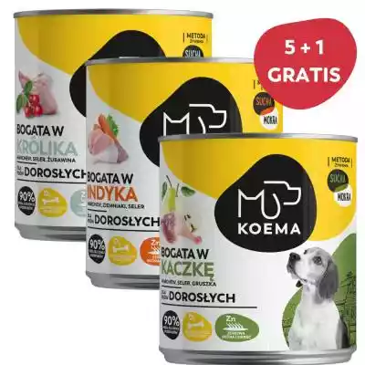 KOEMA 90% mięsa - pakiet próbny dla psa  Podobne : KOEMA Junior Wołowina - mokra karma dla psa - 400 g - 88524