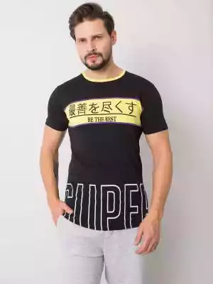 T-shirt T-shirt męski czarny Podobne : Czarny T-Shirt Męski Z Nadrukiem - Kolarstwo - M - 5773