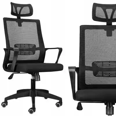 Fotel Obrotowy Biurowy Krzesło Czarne Bi Podobne : Fotel biurowy obrotowy ekoskóra biały skaj REGEDI - 161785