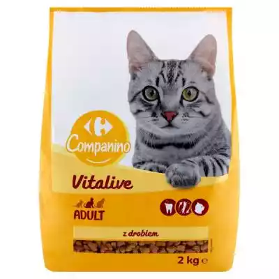         Carrefour                Karma pełnoporcjowa dla dorosłych kotów z drobiem.Profity- witamina D3 - zdrowe kości i zęby- witamina E - odporność- witamina A - dobry wzrok}                    jakość kontrolowana    