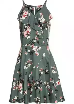 Sukienka z falbanami Podobne : Bluzka z falbanami na rękawie pudrowy róż  ARIANNA - 1019035