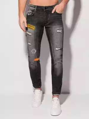 Spodnie męskie jeansowe 1303P - czarne
 