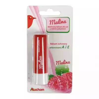 Auchan - Malinowy, perłowy balsam do ust