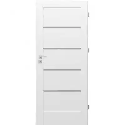 Drzwi wewnętrzne G4 80 P biały decor Podobne : Drzwi wewnętrzne panelowe model Berg Producent - 2023303