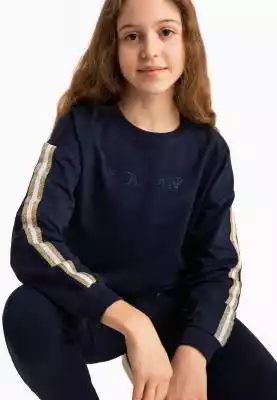Dziewczęca bluza z aplikacjami z koralik