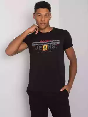 T-shirt T-shirt męski czarny Podobne : Czarny T-Shirt Męski Z Nadrukiem - Kolarstwo - M - 5773