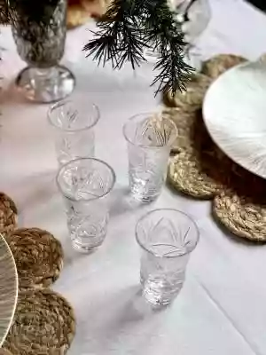 Kryształowe szklaneczki zestaw 6 szt  dobry