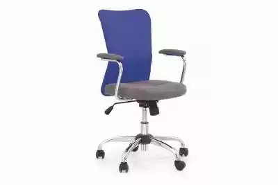 Krzesło do biurka młodzieżowe niebieskie Meble tapicerowane > Krzesła > Krzesła obrotowe