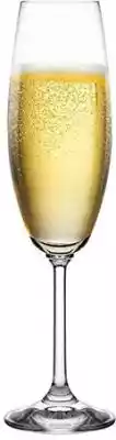 Komplet 6 kieliszków do szampana o pojemności 200 ml,  wykonanych ze szkła sodowo-wapniowego. Produkt przystosowany do mycia w zmywarce.