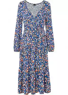 Sukienka midi z nadrukiem Podobne : Sukienka z efektem założenia kopertowego - 450959