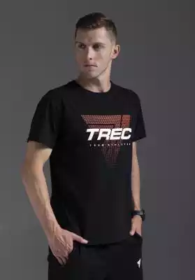 Czarny T-Shirt Męski Endurance Tshirt 12 trec wear endurance