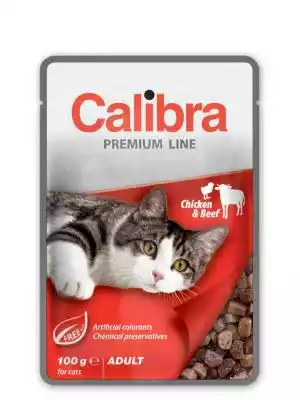 Calibra Adult Kurczak i Wołowina - sasze Podobne : Calibra Sterilised z Wątróbką - saszetka dla kota 100g - 45456