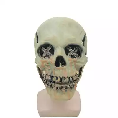 Mssugar Luminous Skull Mask z ruchomą sz Podobne : Mssugar Luminous Skull Mask z ruchomą szczęką Halloween Party Cosplay Prop Straszne nakrycie głowy - 2731754