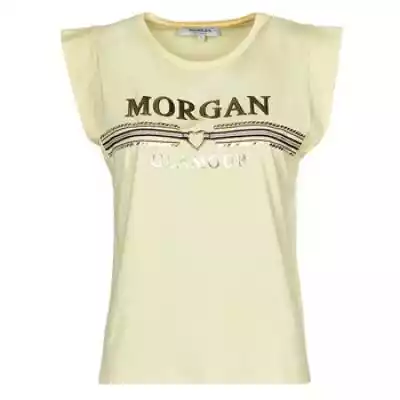 T-shirty z krótkim rękawem Morgan  DCOU  Żółty Dostępny w rozmiarach dla kobiet. XS.