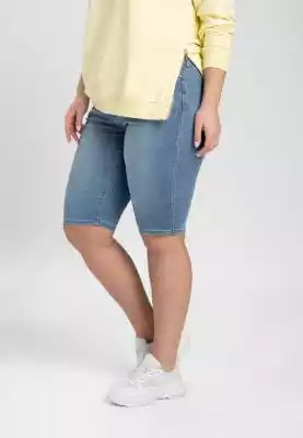 Jeansowe szorty PLUS SIZE D-FIFY Podobne : Klasyczne szorty jeansowe damskie przed kolano, Slim Fit D-FIFY 3 - 26733