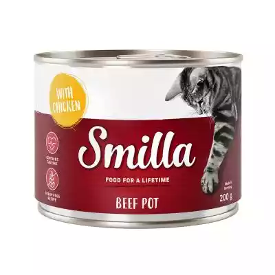 Korzystny pakiet Smilla Puszki z wołowin Koty / Karma mokra dla kota / Smilla / Smilla z wołowiną