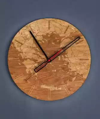Dekoracyjny, drewniany zegar na ścianę - Podobne : Drewniany zegar ścienny Vintage wood, śr. 34 cm - 270740
